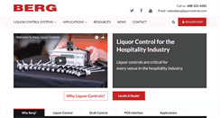 Desktop Screenshot of bergliquorcontrols.com